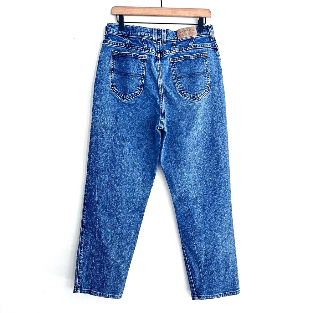 *Lee | Vintage 80's High Rise Rider Straight Cropped Jeans in Blue Wash Size 10